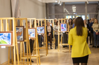 Торжественное открытие выставки детских рисунков «Притяжение Земли» . 10.04.2023 г.