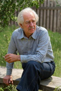 1978 г. В.Д. Фёдоров, д. Марьевка, Назаркина гора, усадьба дома поэта. Фото В.Н. Грызыхина