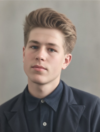 1934 г. Василий Фёдоров, студент Новосибирского машиностроительного техникума (с 1937 г. авиационный техникум)